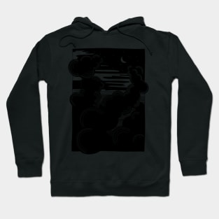 Night sky clouds Hoodie